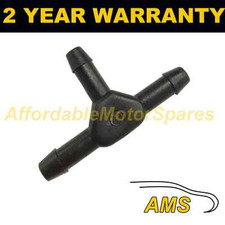 UNIVERSAL WINDSCREEN WASHER SCREENWASH 3 WAY T-PIECE PIPE CONNECTOR 4MM WWY18
