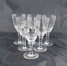 Set of 6 Signed William Yeoward Helena Crystal Sherry Port Glasses 5-1/4" Mint