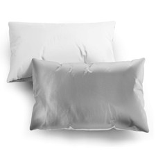 Non Slip Real Mulberry Silk Pure Cotton Reversible Pillowcase Anti Hair 50x75cm