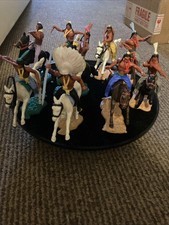 Vintage Timpo Mounted Red Indians