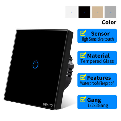 Glass touch light switch - glass,