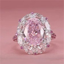 Women Silver Plated CZ Pink