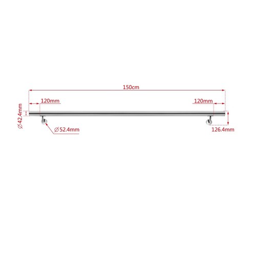 304 stainless steel handrail - 304,