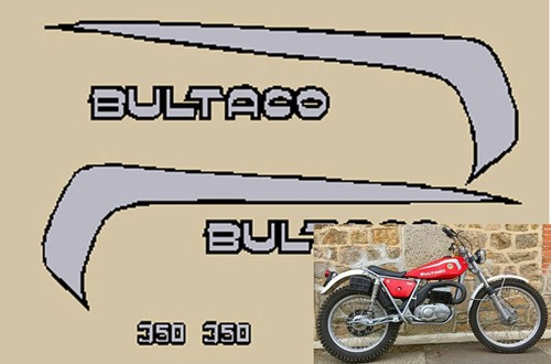 Bultaco 350 sherpa adhesive - bultaco,