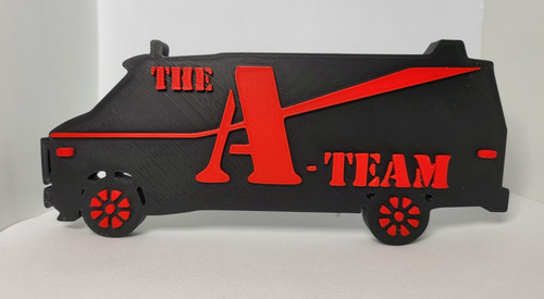 Printed team van art - 3d,