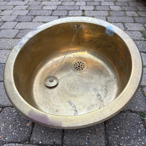 Juvel vintage brass round - brass,