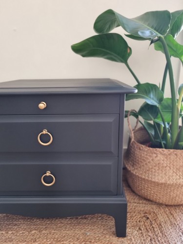 Pair stag bedside tables - pair,