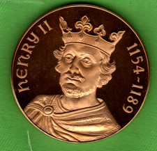 c1970 KING HENRY II MEDAL -