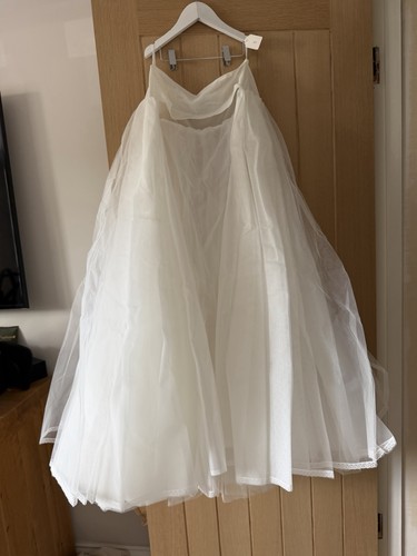 Jupon white net open front - jupon,
