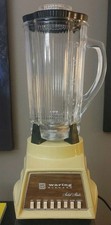 Vintage Avocado Green Waring Blender 1174 CC-8H TESTED WORKS 