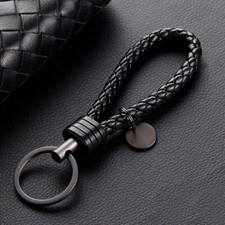1PC Car Keychain Leather Rope