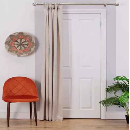 Door curtain one panel - curtain, cream