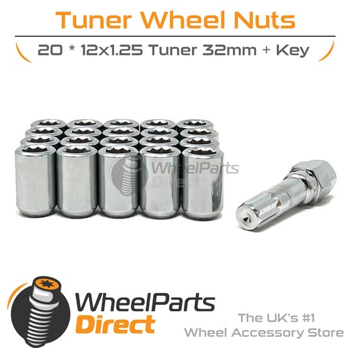 Wheel nuts tuner chrome - nuts, (20)