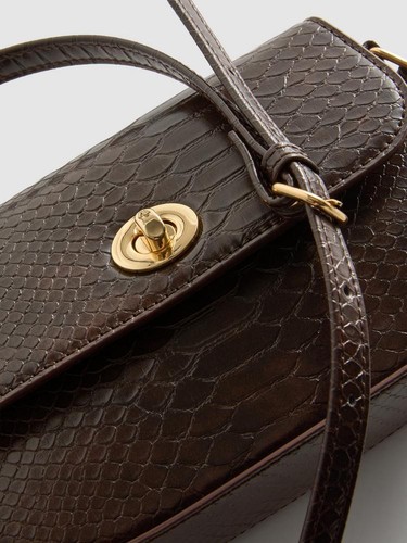 Chic faux leather snake - faux,