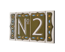 Hand-painted Ceramic Green