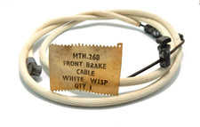 original NOS RALEIGH WISP 3'5" FRONT BRAKE whire ribbed  CABLE  MTN268 rsw