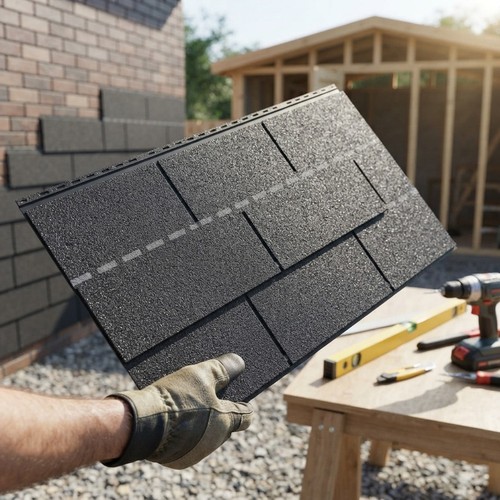 Durable grey asphalt roofing - asphalt,