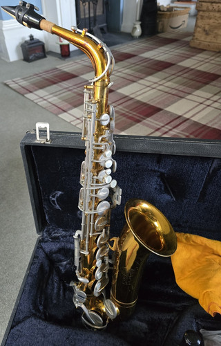 King 613 alto saxophone brass - king,