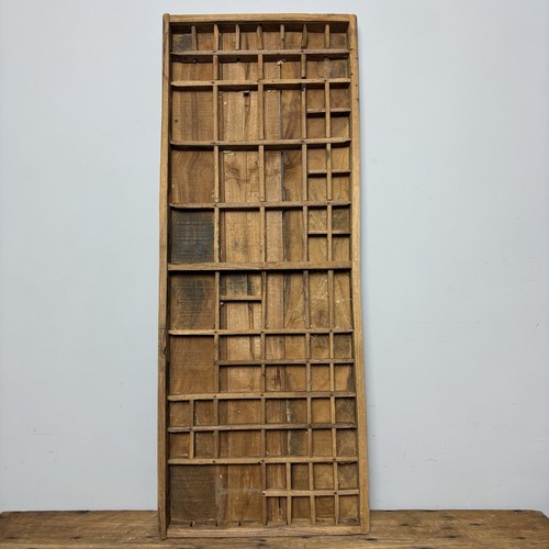 Vintage wooden printers tray - wooden,