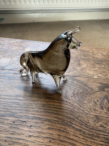 Murano venetian glass bull - venetian,