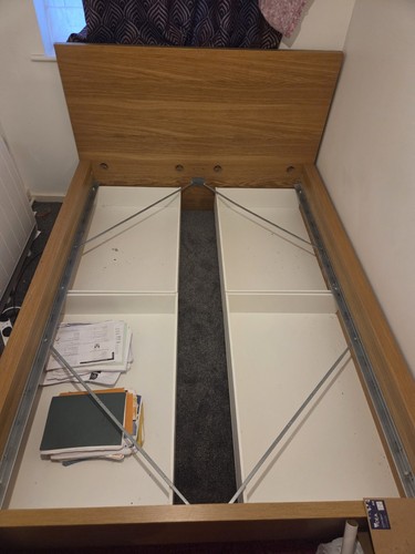 Ikea small double bed - double,