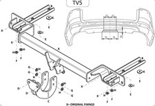 Towtrust Fixed Flange Towbar