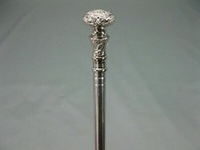 Gothic Style Brass Ornate Antique Steel Walking Stick Tourist Style Cane