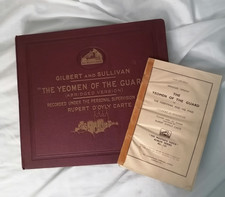 The Yeoman of the Guard Gilbert & Sullivan The Gramophone Co Album Series LPs 78