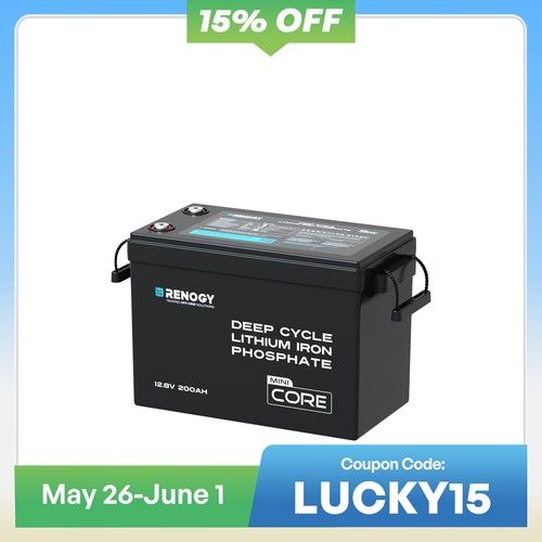 Renogy 200ah 12v lifepo4 - renogy,