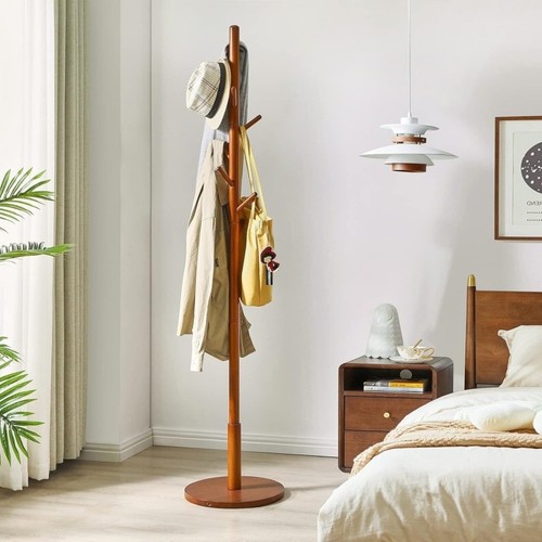 Wooden coat stand - wooden,