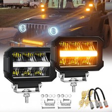  2X 4.5"inch LED Light Bar DRL