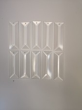 10 Clear Glass Prisms