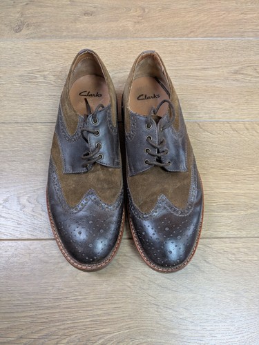 Clarks brogue shoes wingtips - brogue,