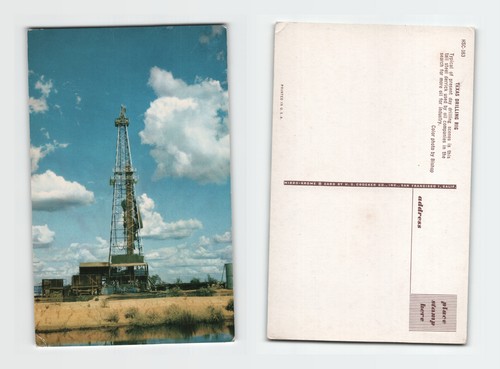 Postcard texas drilling - -, rig
