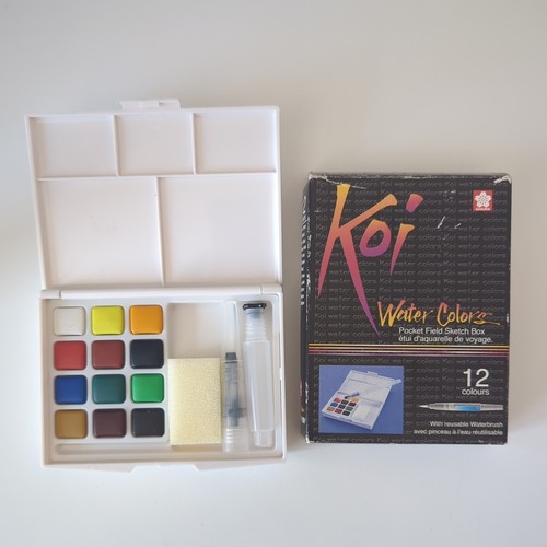 Koi water colors - water, sketch