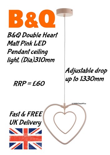 Matt pink double love - b&q,