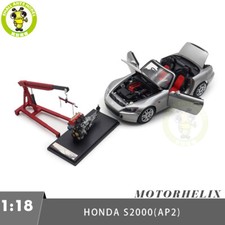 1/18 MOTORHELIX Honda S2000 AP2 Silver Metallic Diecast Model Car