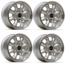 ULTRALITE 12" 5.5J ET20 SILVER CLASSIC MINI WHEELS ALLOYS POLISHED RIMS X4 Z0715