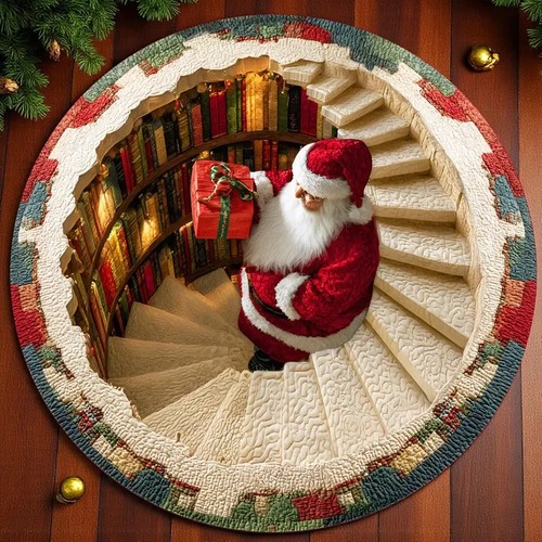 Round christmas rugs - christmas,