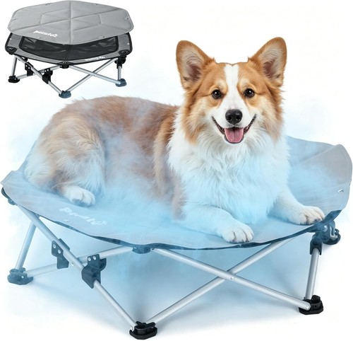 Dog cooling mat elevated - mat, on