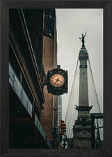 tower clock Framed Wall Art