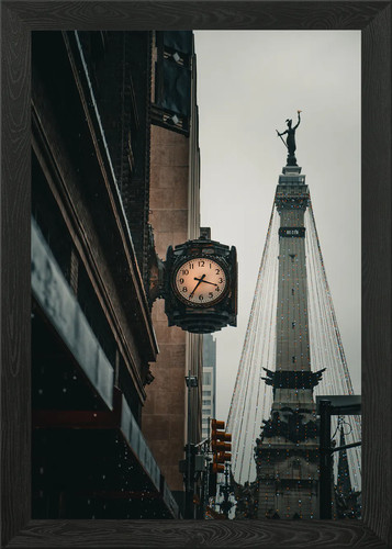 Tower clock framed wall art - tower,