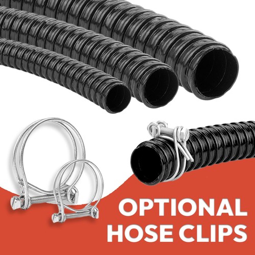 Corrugated flexible black pond - black,