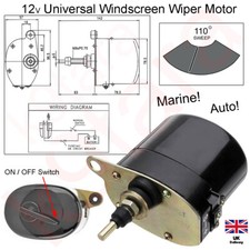 12V UNIVERSAL MARINE WINDSCREEN WIPER MOTOR, Boat Yacht 
