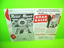 ROAD RACER 1961 Original Vintage Arcade Game Flyer Vintage Promo Art Retro