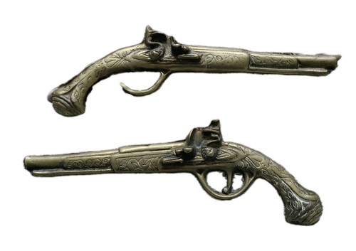 Vintage pair solid brass - pair,