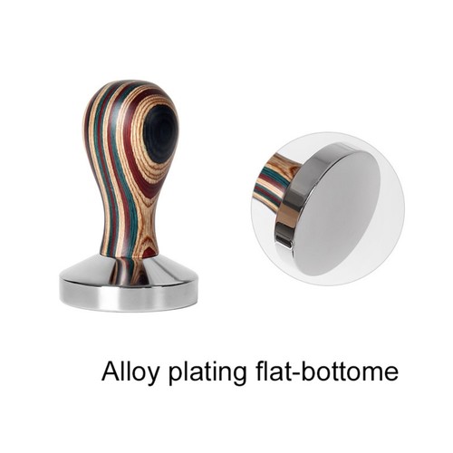 Wooden handle coffee tamper - wooden,