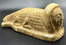 Unique Rare stone Ancient Egyptian king figure sleeping