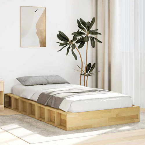 Bed frame solid oak wood - frame,