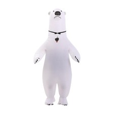 Inflatable Polar Bear Costume Cosplay Men Women Cute Adults Blow Animal Costumes